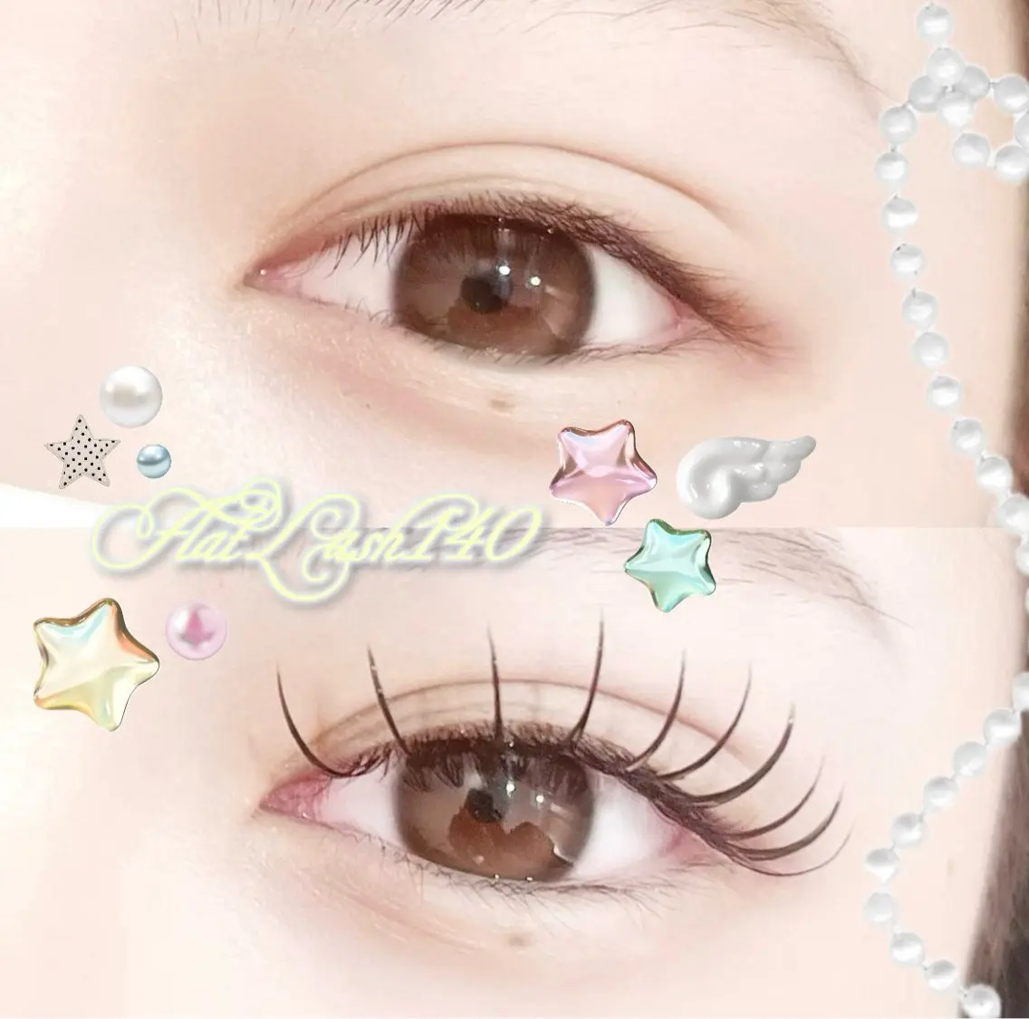 マツエク・マツパ Dカール フラットラッシュ 🎀竹谷 陽色🎀のマツエク・マツパデザイン