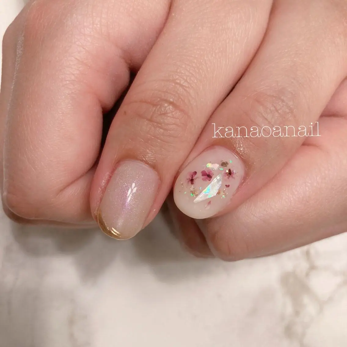 ネイル 地爪育成💅 kanaoanailのネイルデザイン