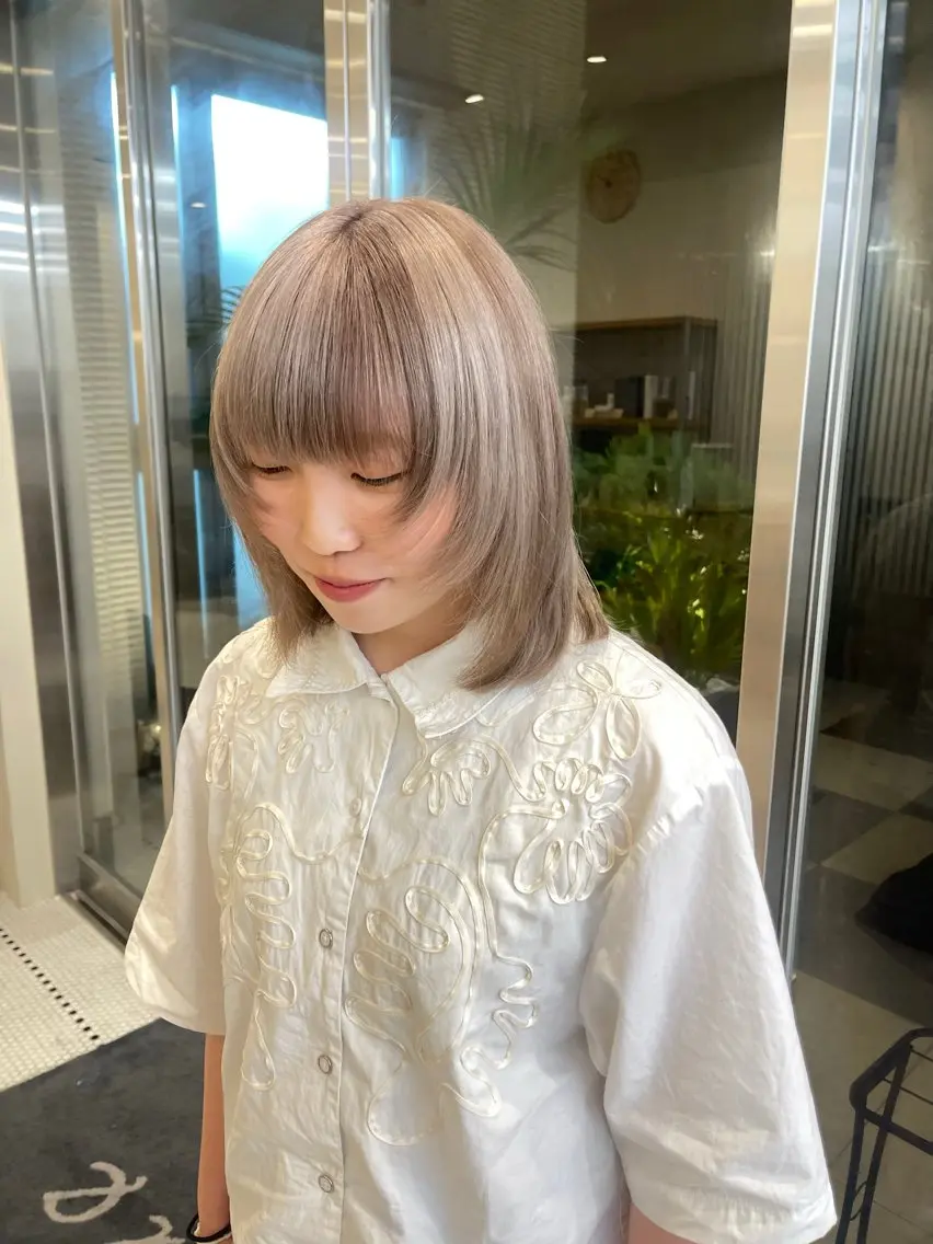 ミディアム カラー デザインカラー レイヤーカット🫧 🎀Tomoka🎀のヘアスタイル