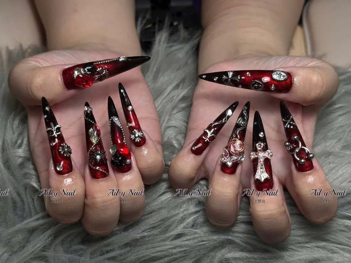 ネイル アートネイル ジェルネイル マグネットネイル ニュアンスネイル シンプルネイル ハンドネイル AiLy Nail 上野店のネイルデザイン