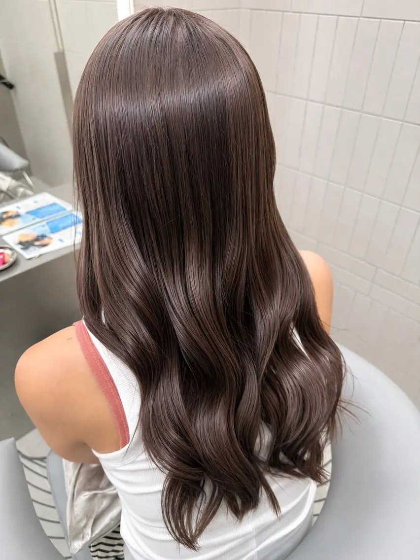 ロング カラー ブリーチ グレージュ ミルクティーグレージュ ヘアカラー FUKA/個性的/ モード⛓️🐈‍⬛のヘアスタイル