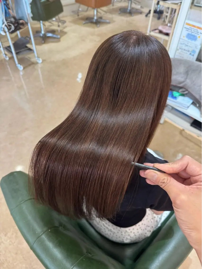 ロング カラー ブラウンカラー ショコラブラウン 透明感カラー ヘアカラー 🩶透明感・艶カラー 🩶ひいな🩶のヘアスタイル