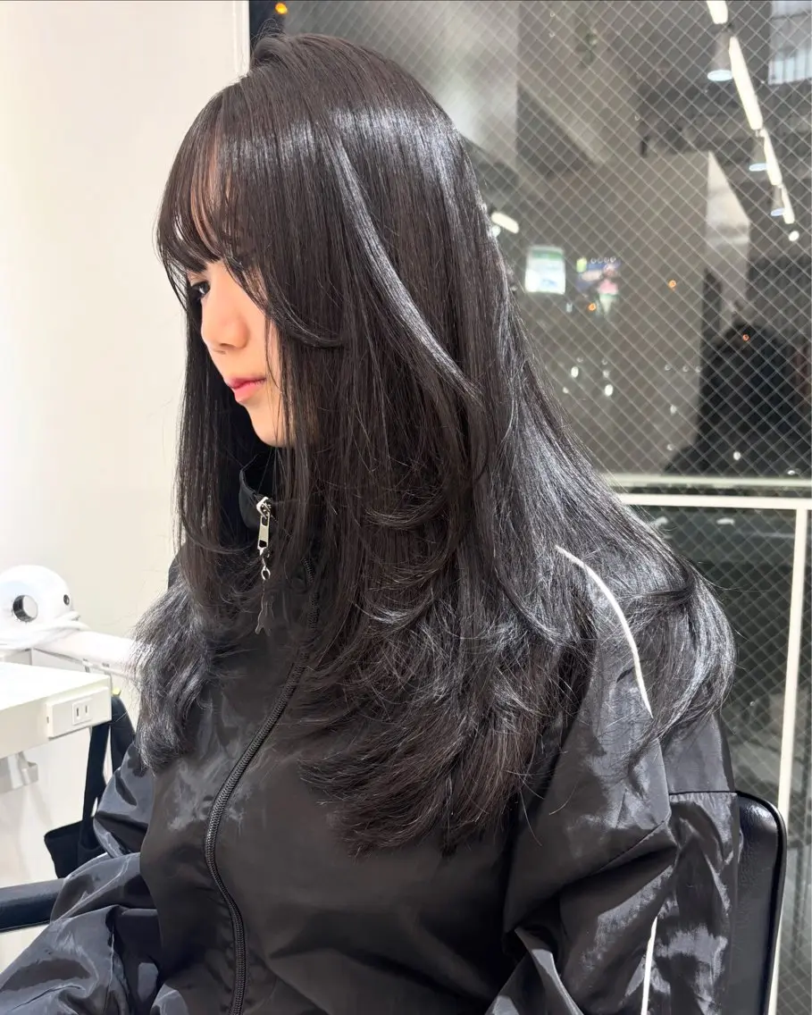 ロング レイヤーカット 🩶大人韓国ヘア 渋谷/Satsukiのヘアスタイル