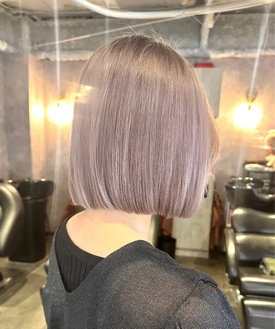 ミディアム カラー パーマ ヘアアレンジ メンズ ヘアカラー トリートメント 🌱巴結生🌿グレー ジュ☁️ミルクティーのヘアスタイル