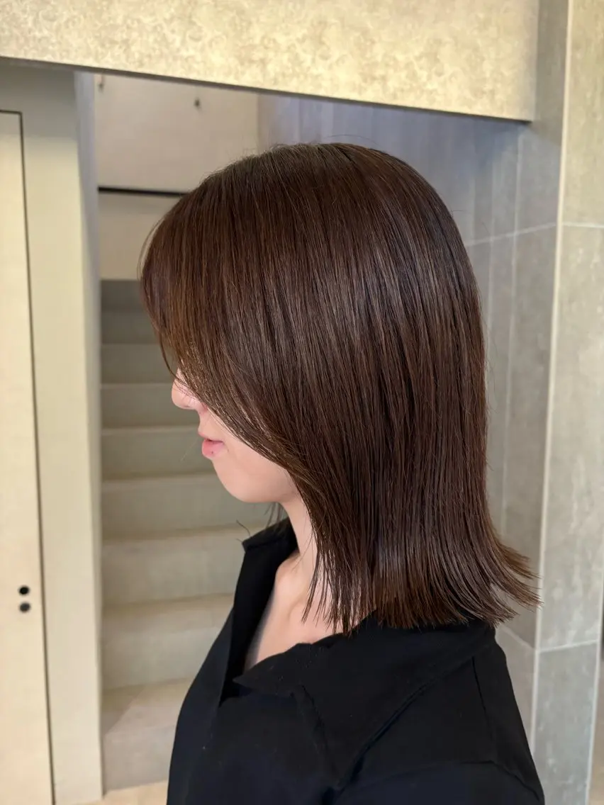 ミディアム くびれヘア くびれレイヤー レイヤーカット カット 森川愛奈 /カットモデル募集中のヘアスタイル