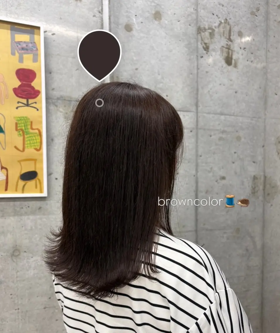 カラー ヘアカラー 村上 心菜のヘアスタイル