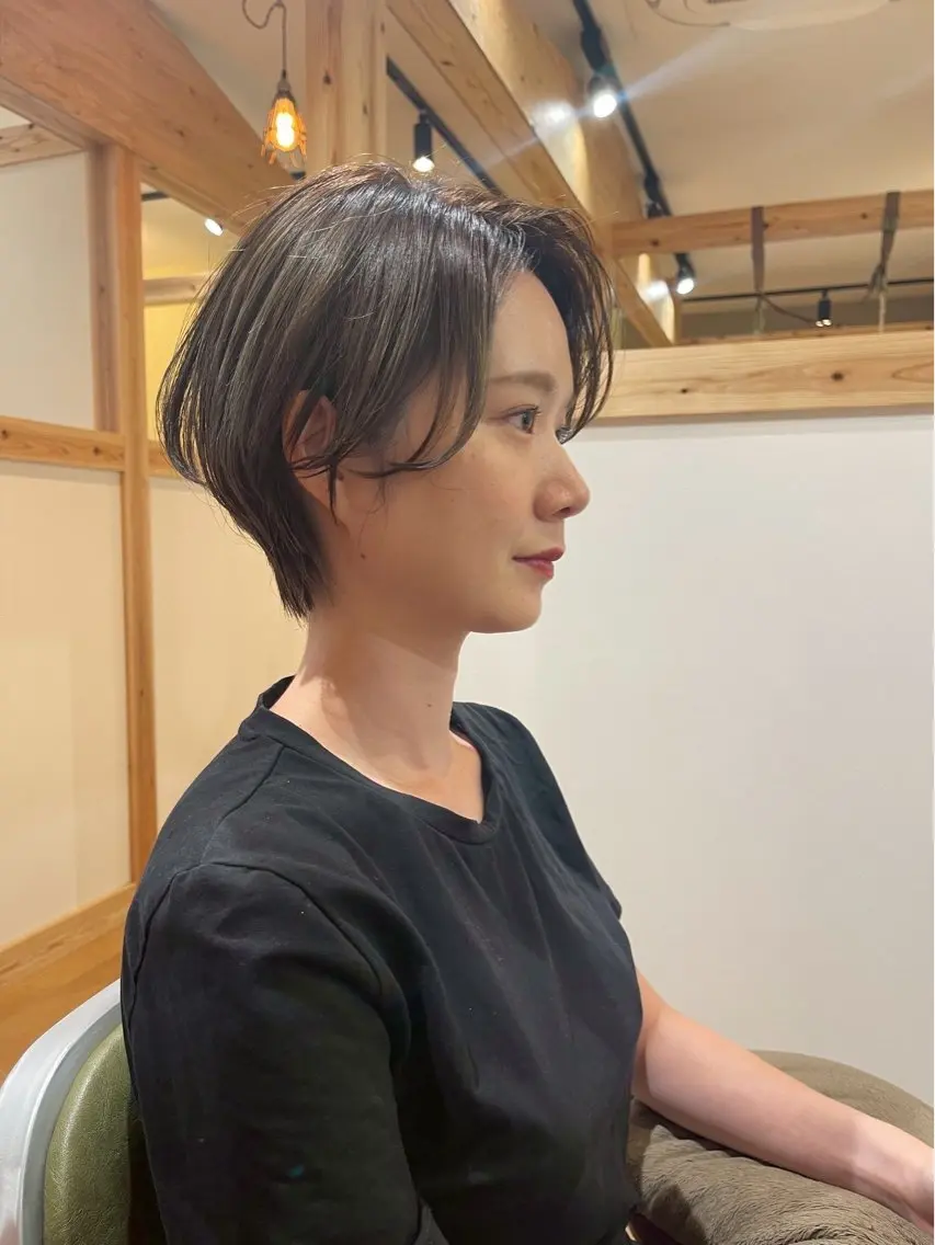 ✂️ショートカット🎀✨️➕🧴ミルボン保湿トリートメント🧴の写真