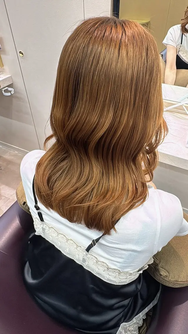 セミロング トリートメント 💖透明感カラー💖 美優のヘアスタイル