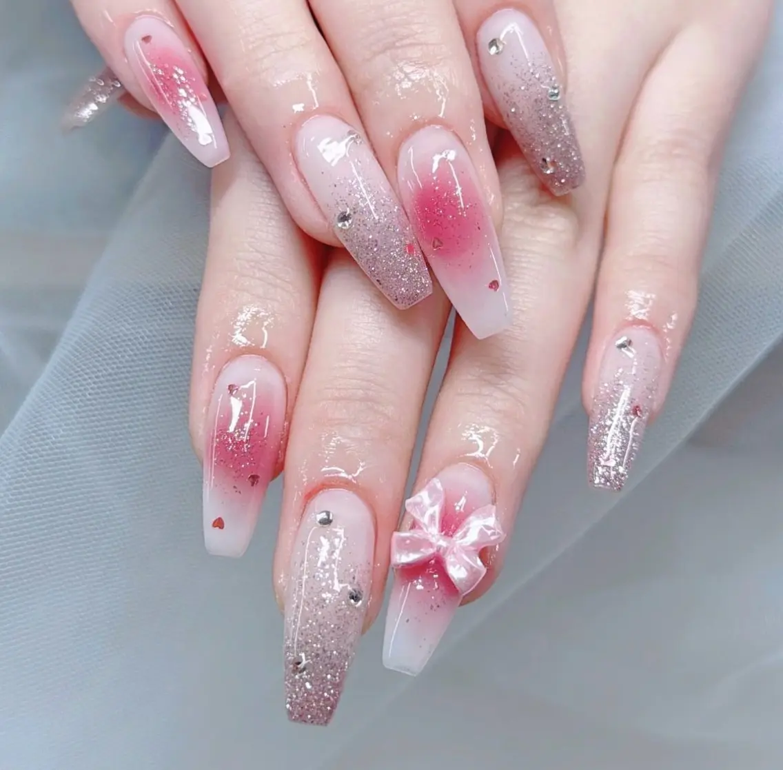 ネイル アートネイル べっ甲ネイル チークネイル 成人式 長さ出し ハンドネイル ハンドケア For you. Nail Salonのネイルデザイン