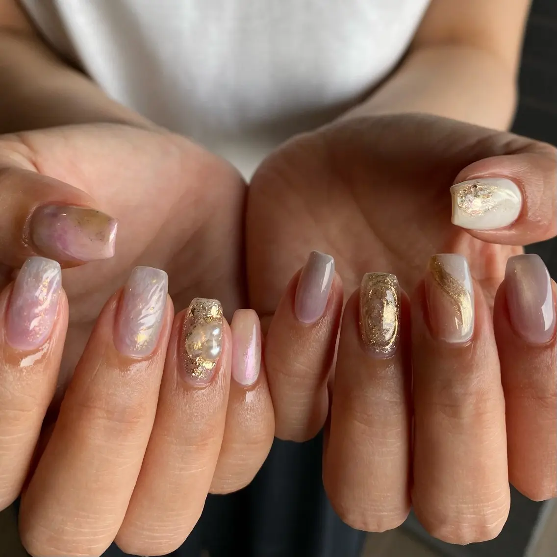 ネイル マグネットネイル ニュアンスネイル ハンドネイル amuse ニュアンス/個性派のネイルデザイン