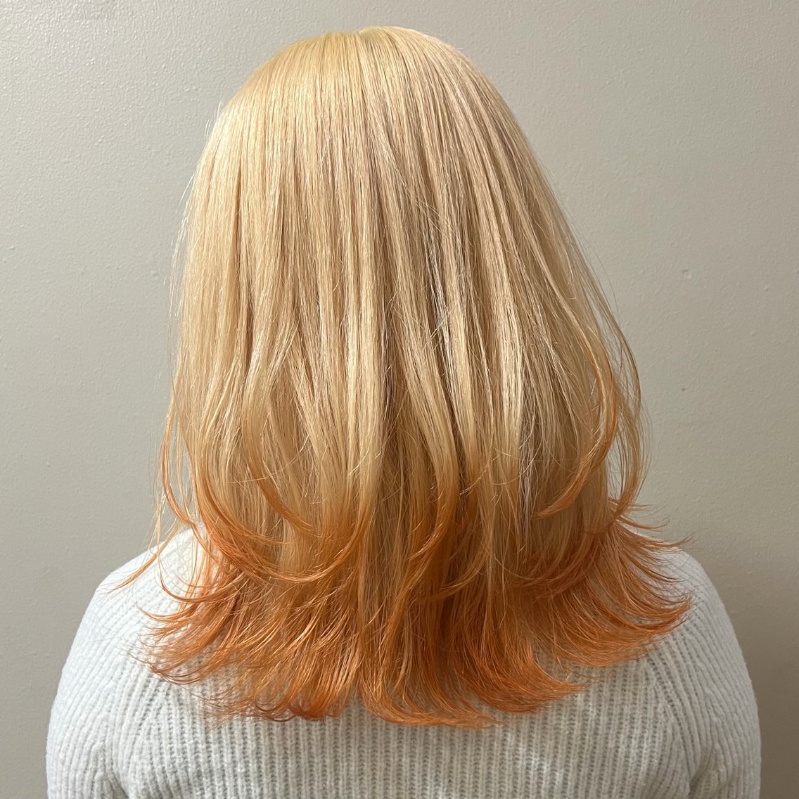 セミロング カラー ヘアカラー トリートメント 🪞盛れるハイトーン 🎀/ももかのヘアスタイル