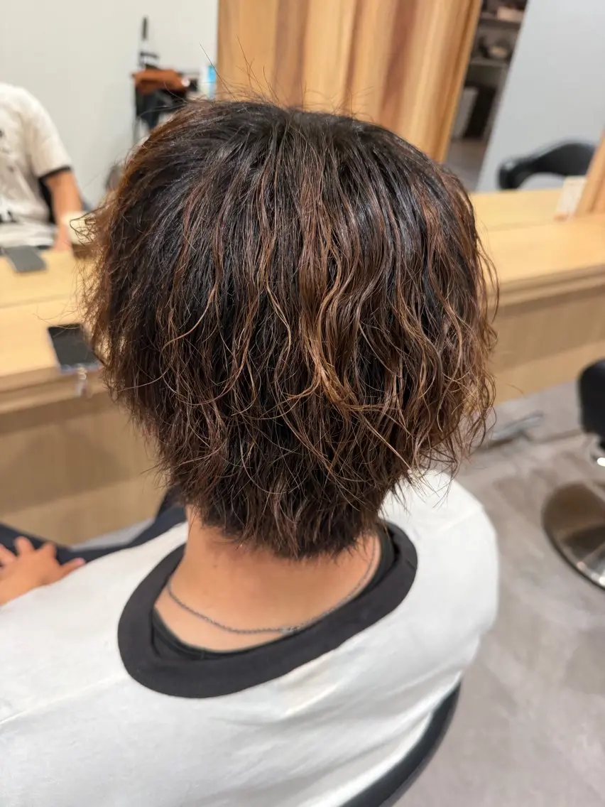 パーマ カット パーマ ワダ モエナのヘアスタイル