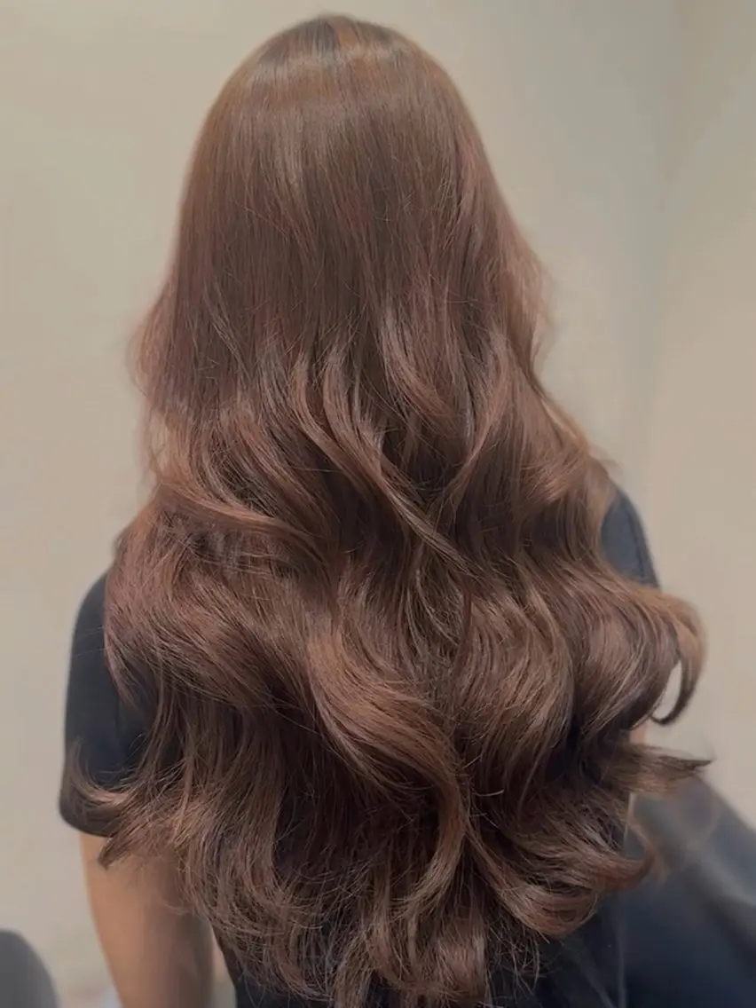 ロング パーマ カット パーマ 韓国風スタイル 北田陸斗のヘアスタイル
