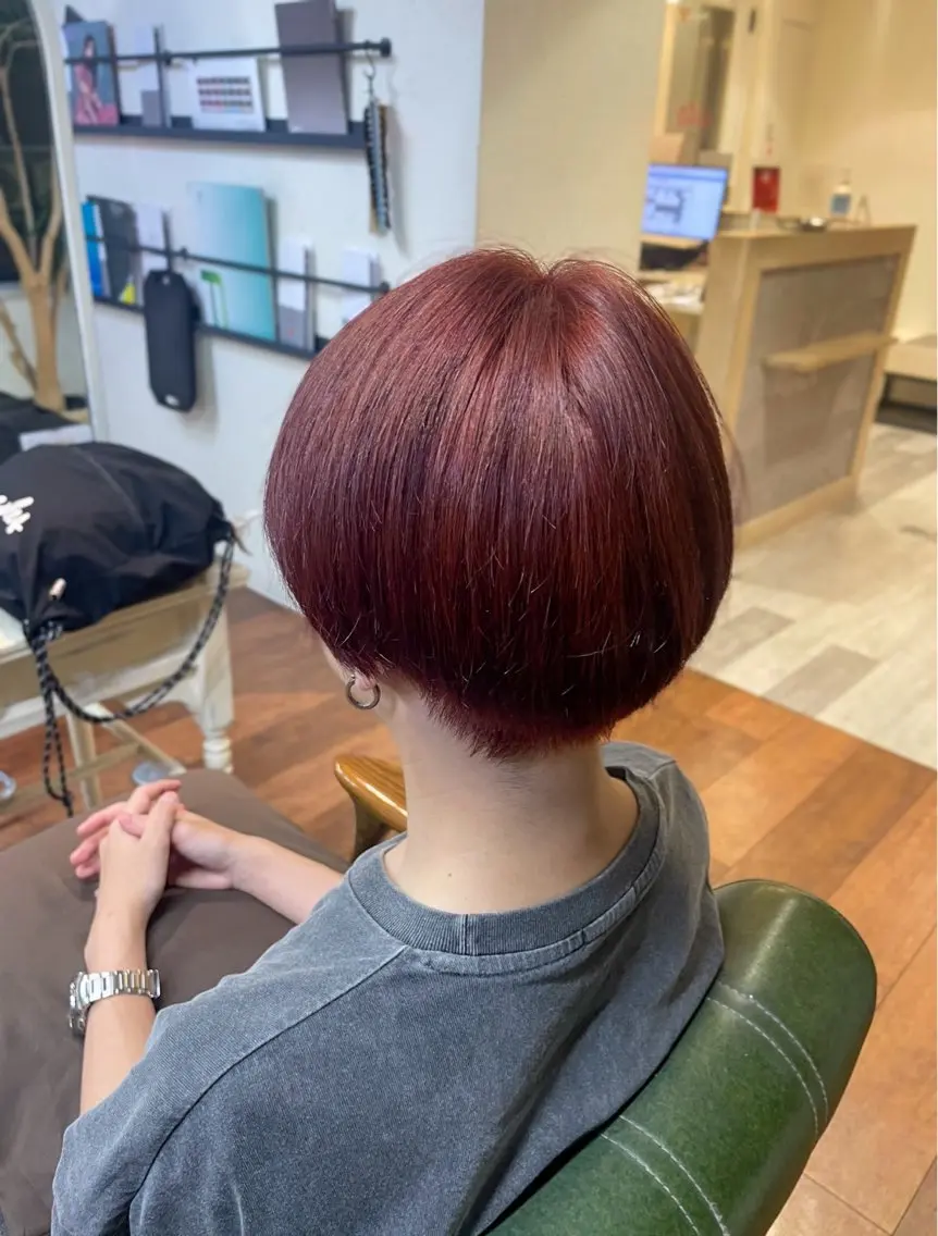 ショート カラー メンズ メンズブリーチ 黒髪 ブリーチ ダブルカラー ブリーチなしカラー ヘアカラー 🫧ツヤカラー🫧 上野/Rionのヘアスタイル