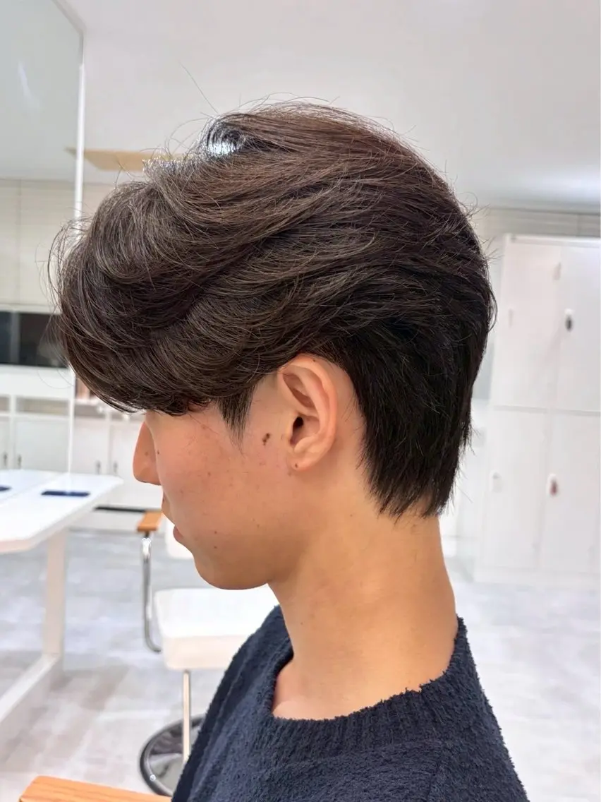 ショート パーマ メンズ カット パーマ 石田 大成のヘアスタイル
