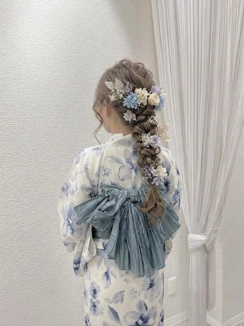 ヘアアレンジ 浴衣 着付け HairMake YUKAのヘアスタイル