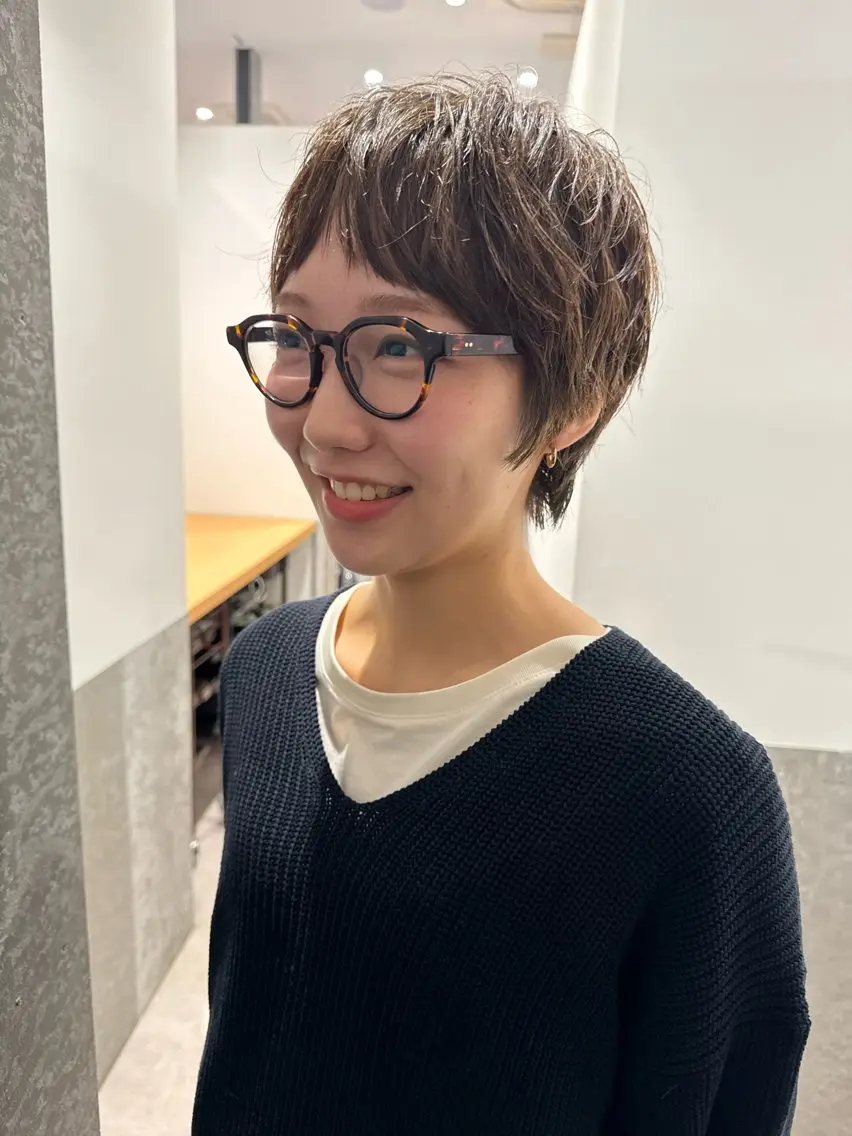 ショート パーマ ショートヘア カット トリートメント センスをお届けします 大谷将生infpのヘアスタイル