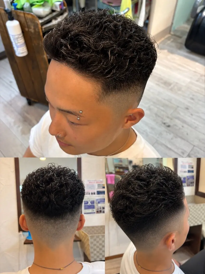 パーマ メンズ 河渕 寛史のヘアスタイル