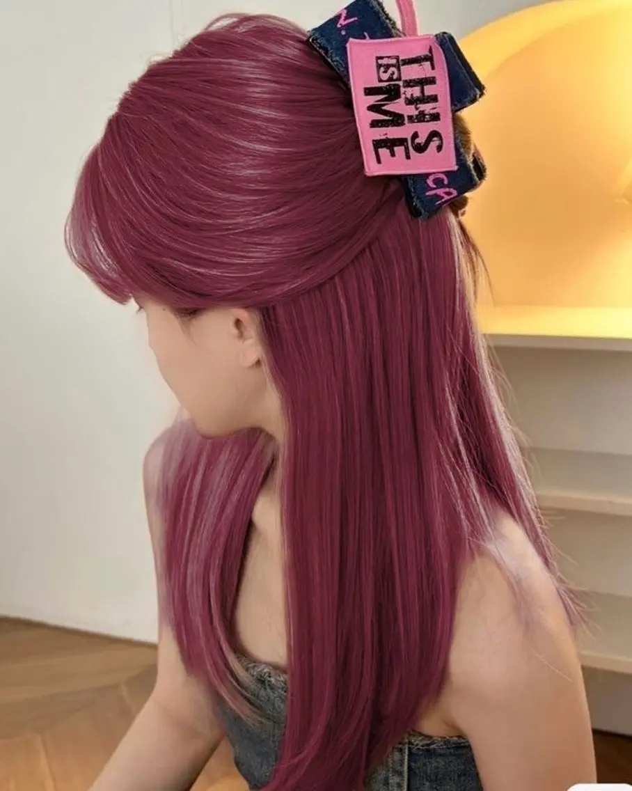 ロング カラー ヘアアレンジ ヘアカラー ヘッドスパ ヘアセット 🩶渋谷の赤髪 トップ/らいる🩶のヘアスタイル