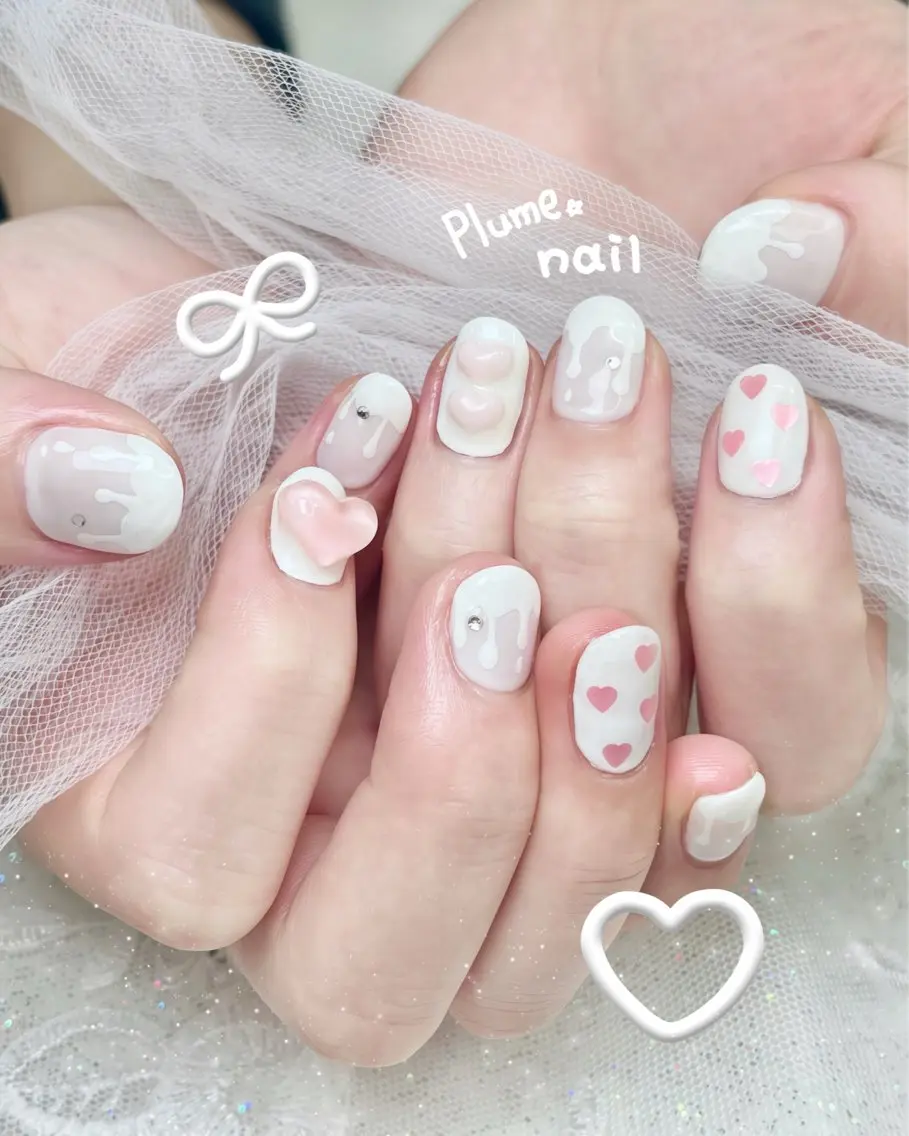 ネイル ハンドネイル plume nail ☆韓国ネイルのネイルデザイン
