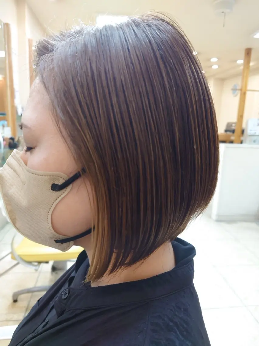 ショート カラー オリーブ南森町店 タニモトのヘアスタイル