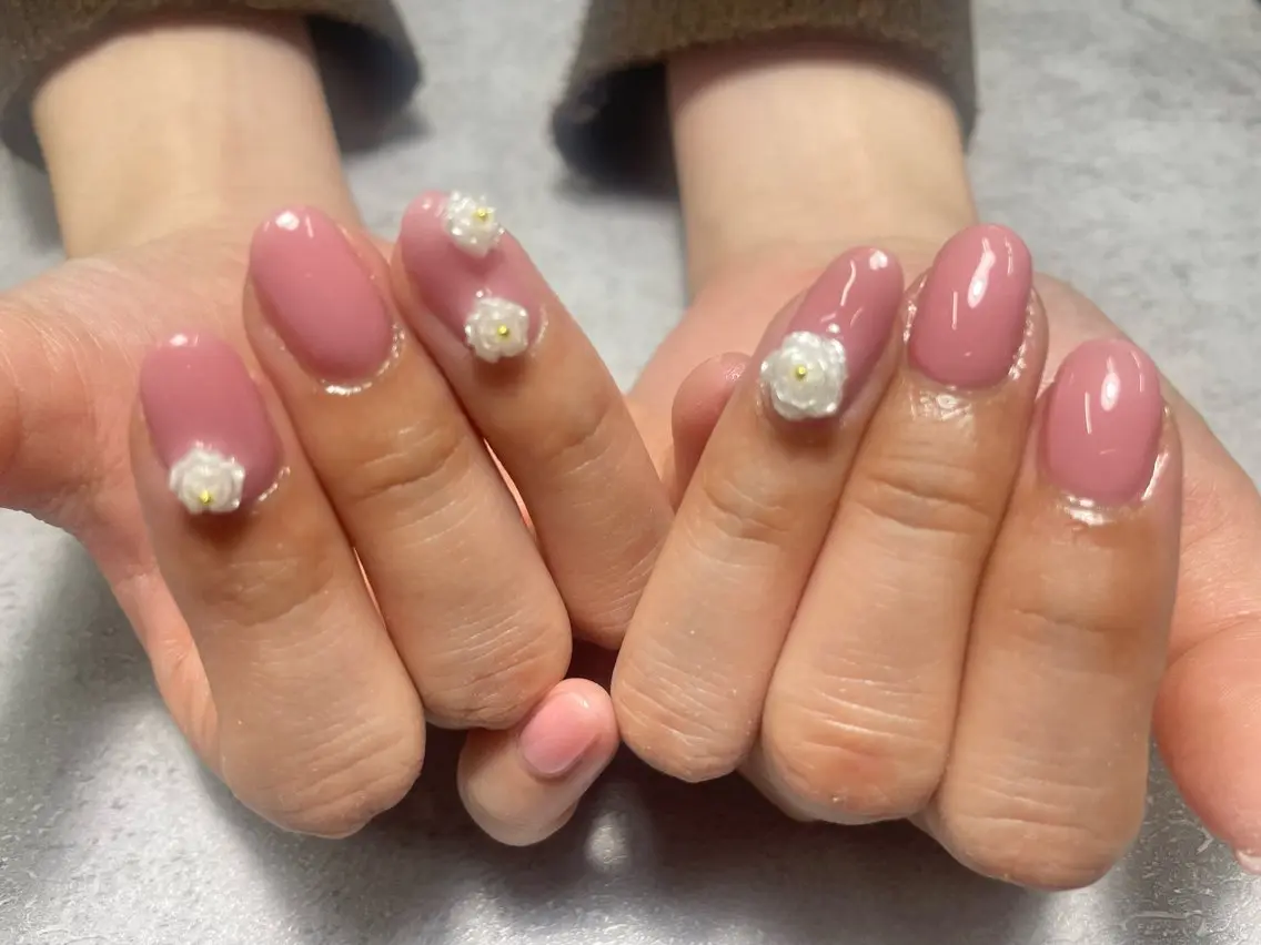 ネイル ワンカラーネイル ハンドネイル フットネイル k+1 nail salonのネイルデザイン