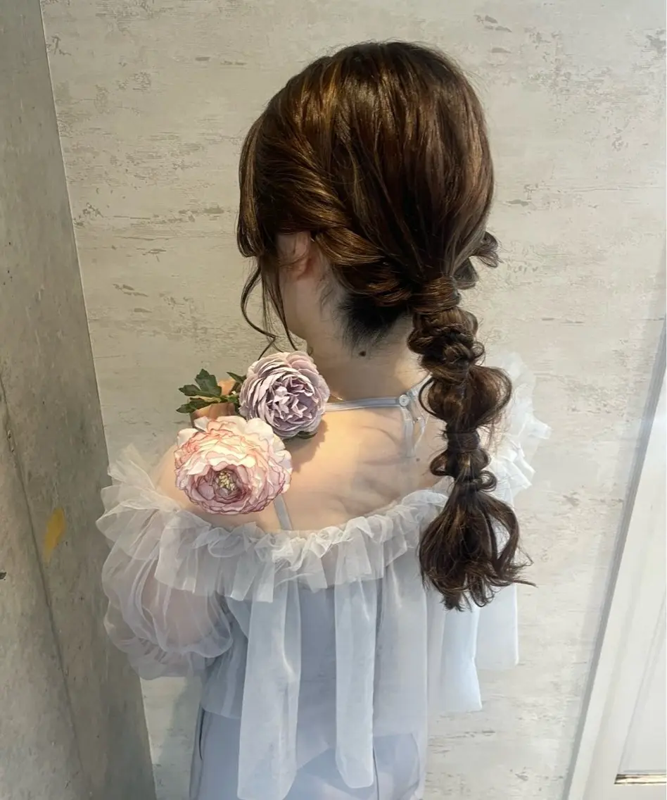 ロング ヘアアレンジ ヘアセット 美髪× ヘアセット✨Araiのヘアスタイル