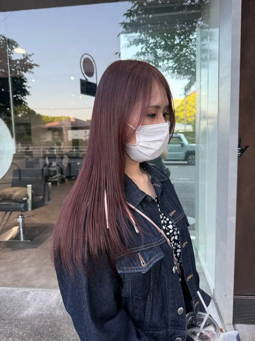 ロング ヘアカラー qpulaあいみ 透明感カラーのヘアスタイル