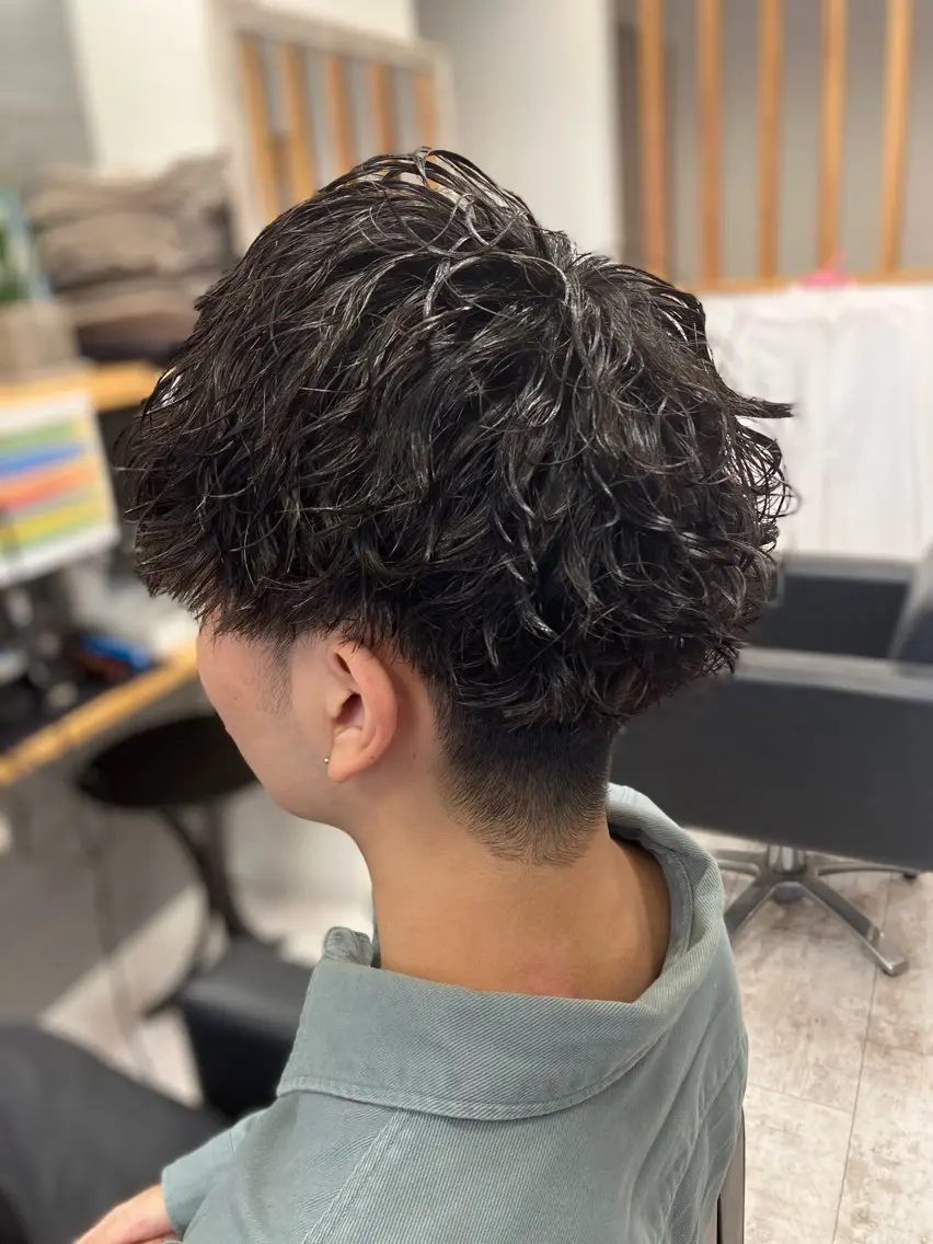 パーマ メンズ カット パーマ メンズ特化/パーマ/ フェードWATARUのヘアスタイル