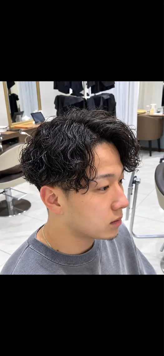 パーマ メンズ メンズパーマ カット パーマ ⭐️美髪カラー/永木 空のヘアスタイル