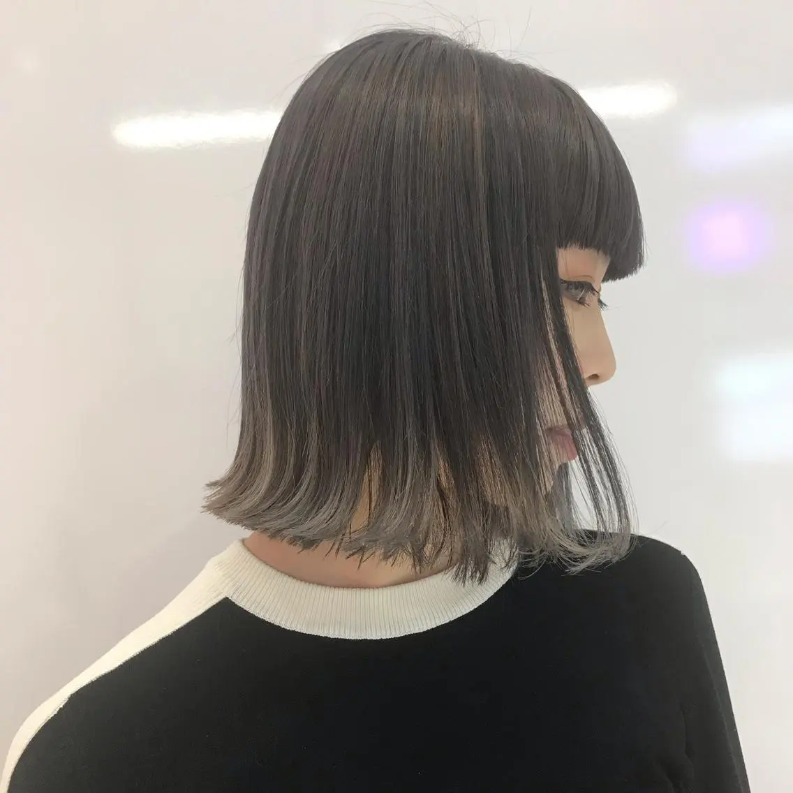 ミディアム カラー ヘアカラー トリートメント レイヤー/ブリーチ HIKARU ♡のヘアスタイル