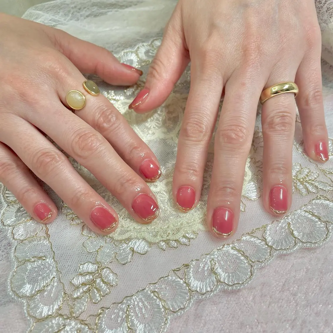 ネイル アートネイル オーロラネイル 成人式 ジェルネイル 卒業式 J terrace Nailのネイルデザイン