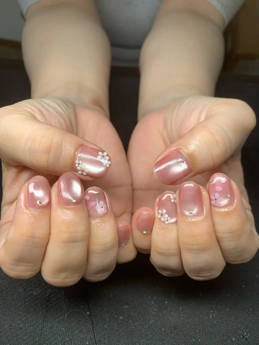ネイル 桜ネイル 春ネイル ハンドネイル MANA_NAIL このみのネイルデザイン