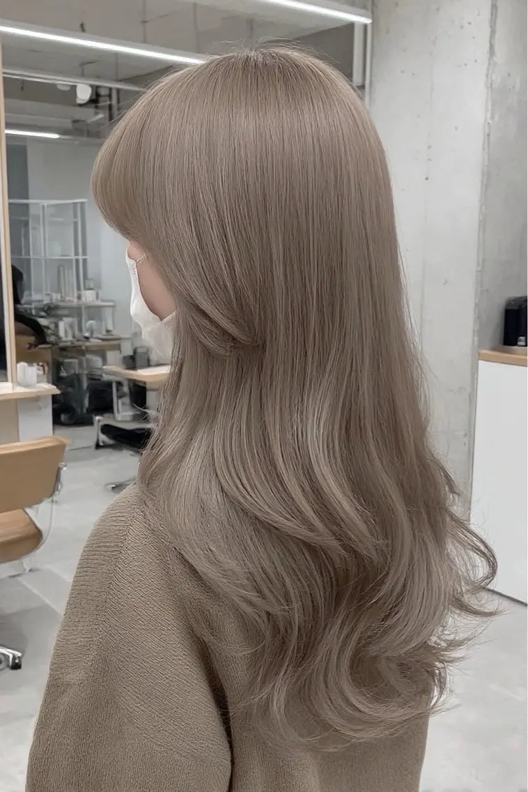 ロング カラー ヘアカラー 🍒モテ暖色カラー × うる艶✧ ゆなのヘアスタイル