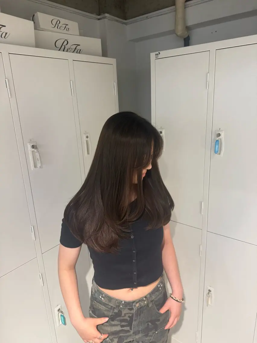 ロング 髪質改善 ヘアカラー 高橋 りりのヘアスタイル