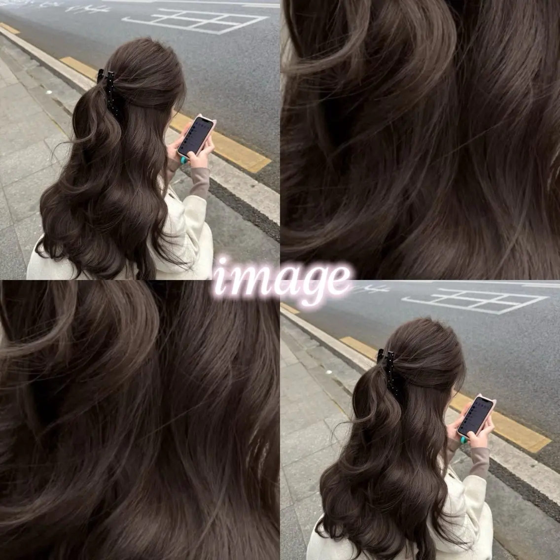 【春カラー人気No.1🌸】ブリーチなしWカラー🩵やわらか透け感🪽の写真