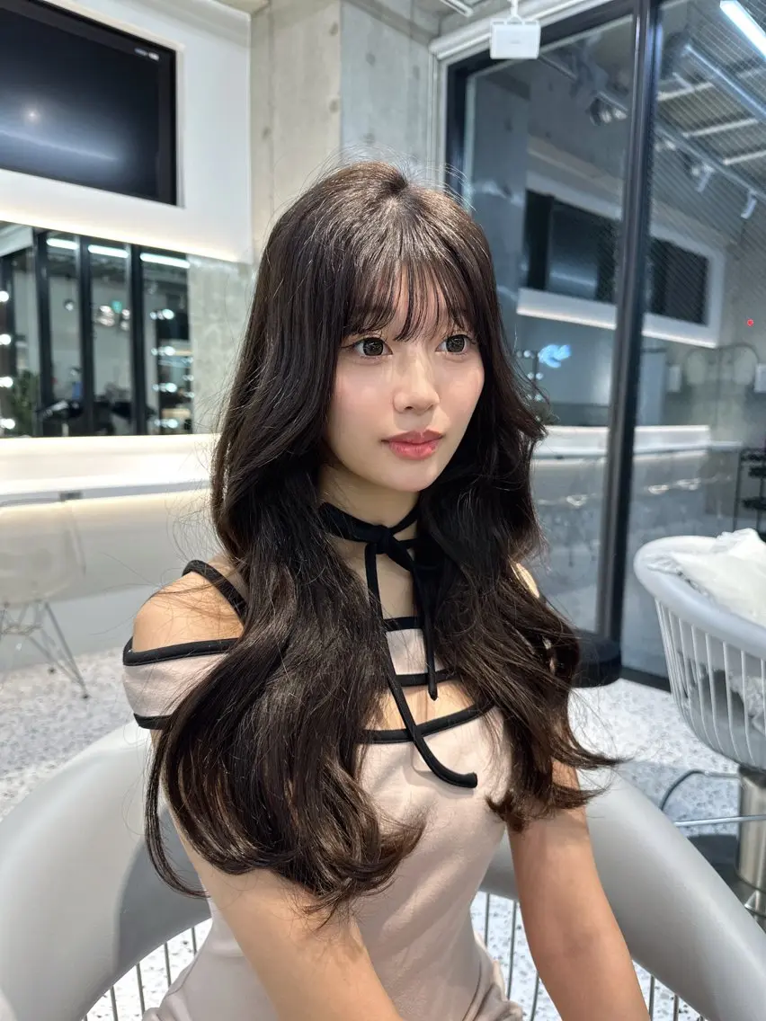 ロング カラー カット ヘアカラー トリートメント yui🎀ブリーチな しダブルカラー／博多のヘアスタイル