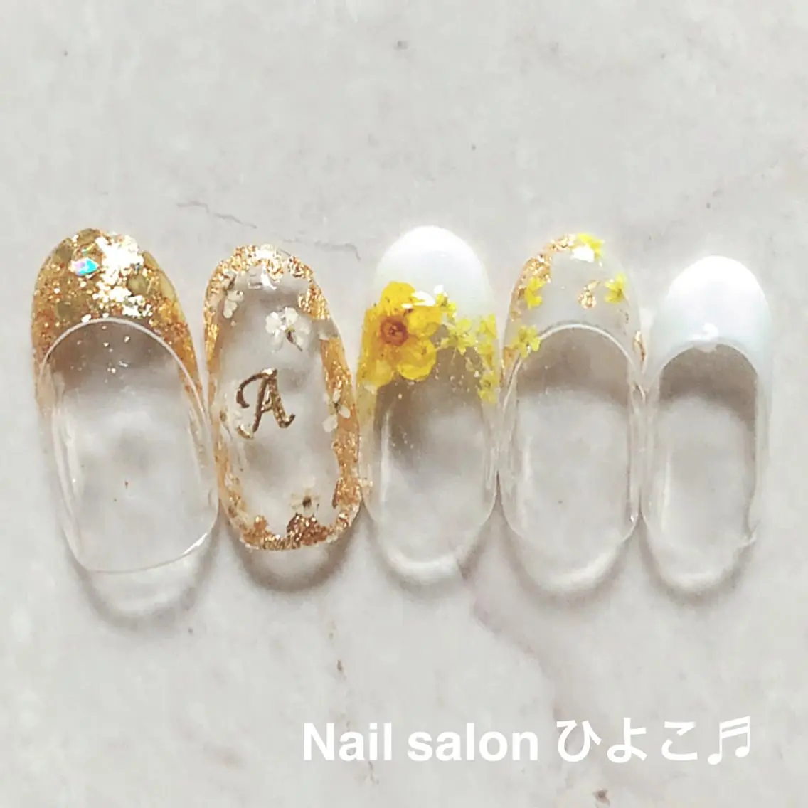 ネイル フレンチネイル ガーリー ブライダルネイル Nail salon ひよこ♬のネイルデザイン