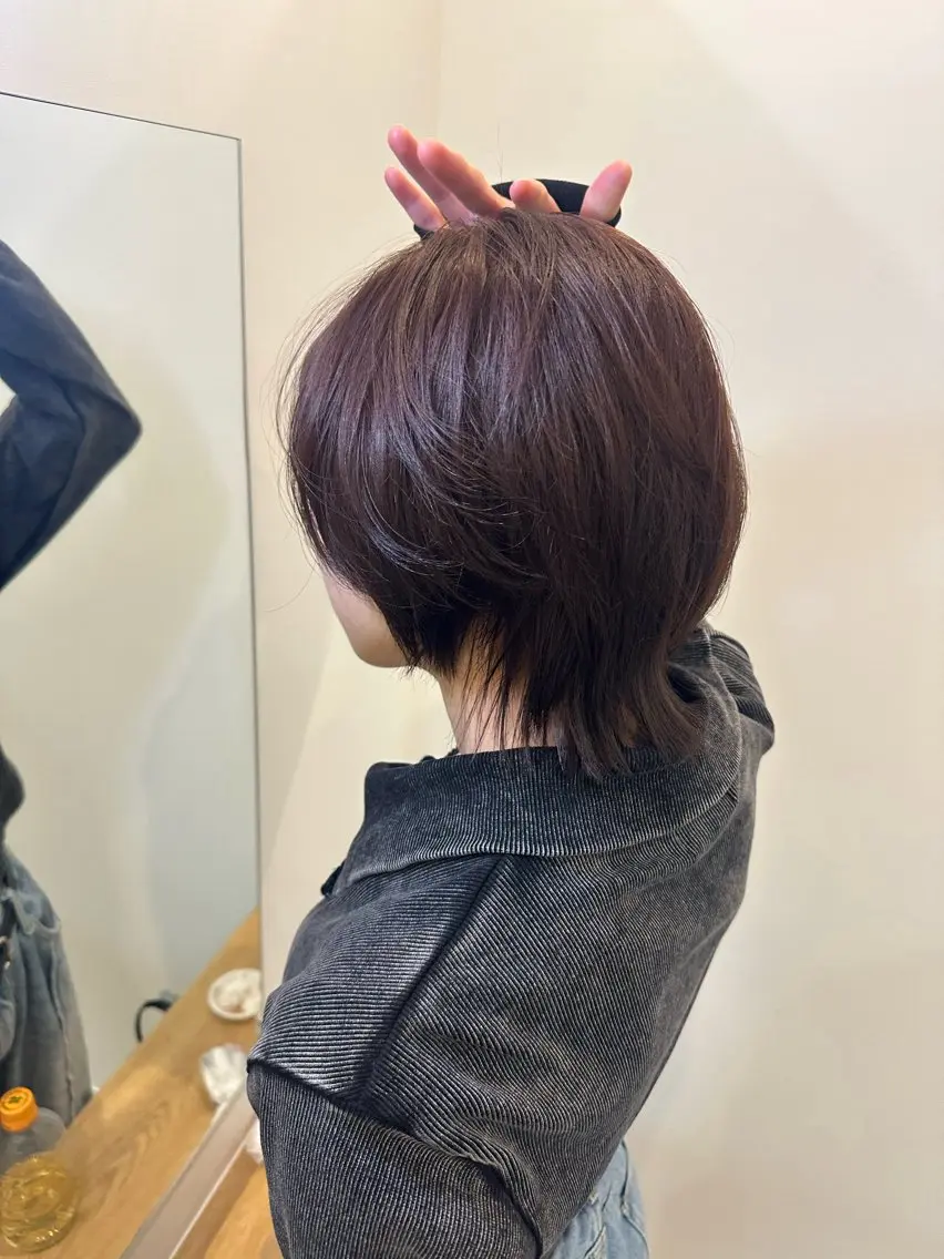 ショート カラー ヘアカラー トリートメント レイヤー/ナチュラル 💐nao.のヘアスタイル
