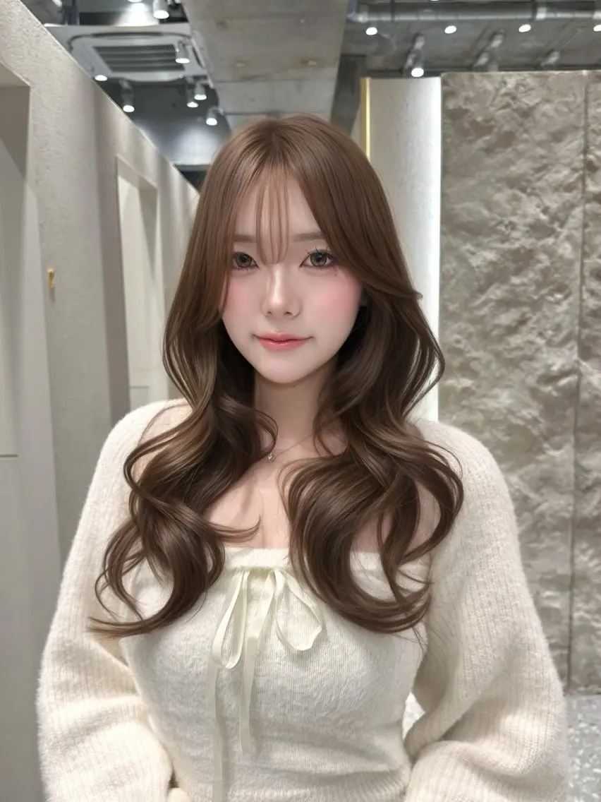 ロング カラー ヘアカラー ヘアセット 上品モテヘア🩶 karen🩶のヘアスタイル
