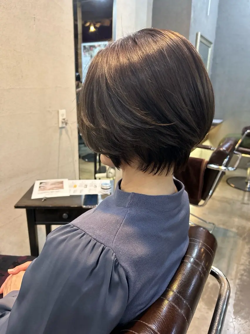 ショート カラー 透明感カラー イルミナカラー ヘアカラー 桜田 修未のヘアスタイル