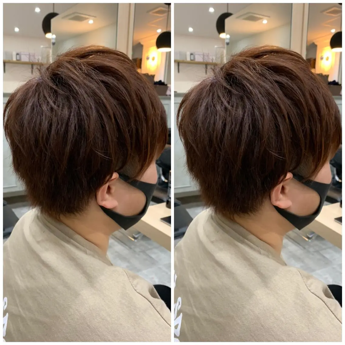 ショート カラー 髪質改善🩵艶髪 ストレート🩵山口のヘアスタイル