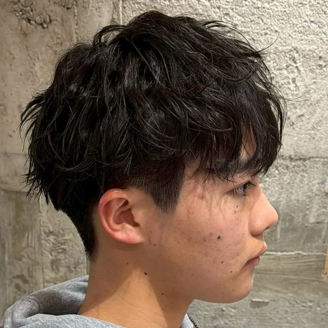 パーマ メンズ 【束感セット】 あおいのヘアスタイル