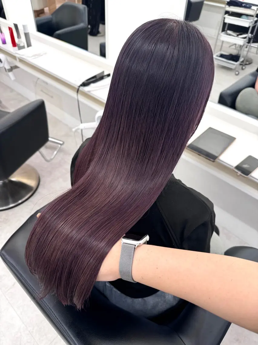 ロング カラー カット ヘアカラー ♡ParveMix NANO♡のヘアスタイル