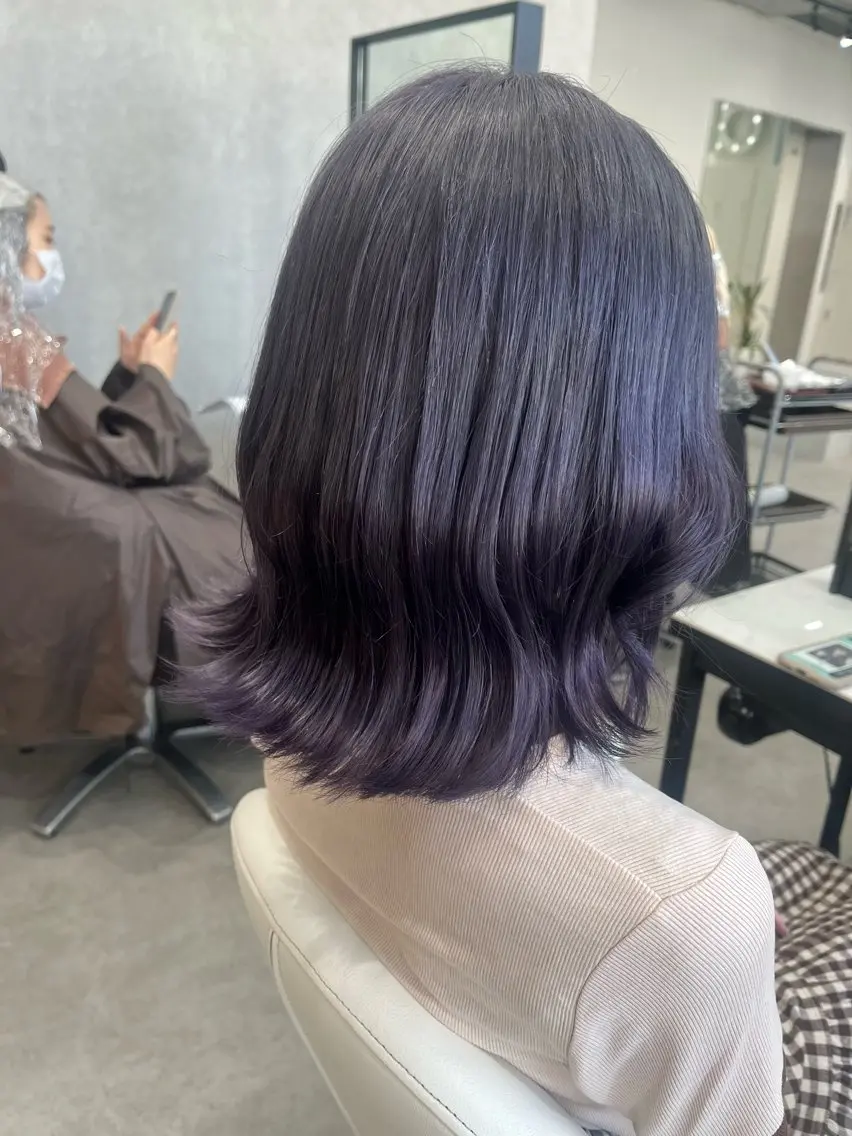 ロング カラー ラベンダーカラー ヘアカラー トリートメント カット¥1100 ✂️MIUのヘアスタイル