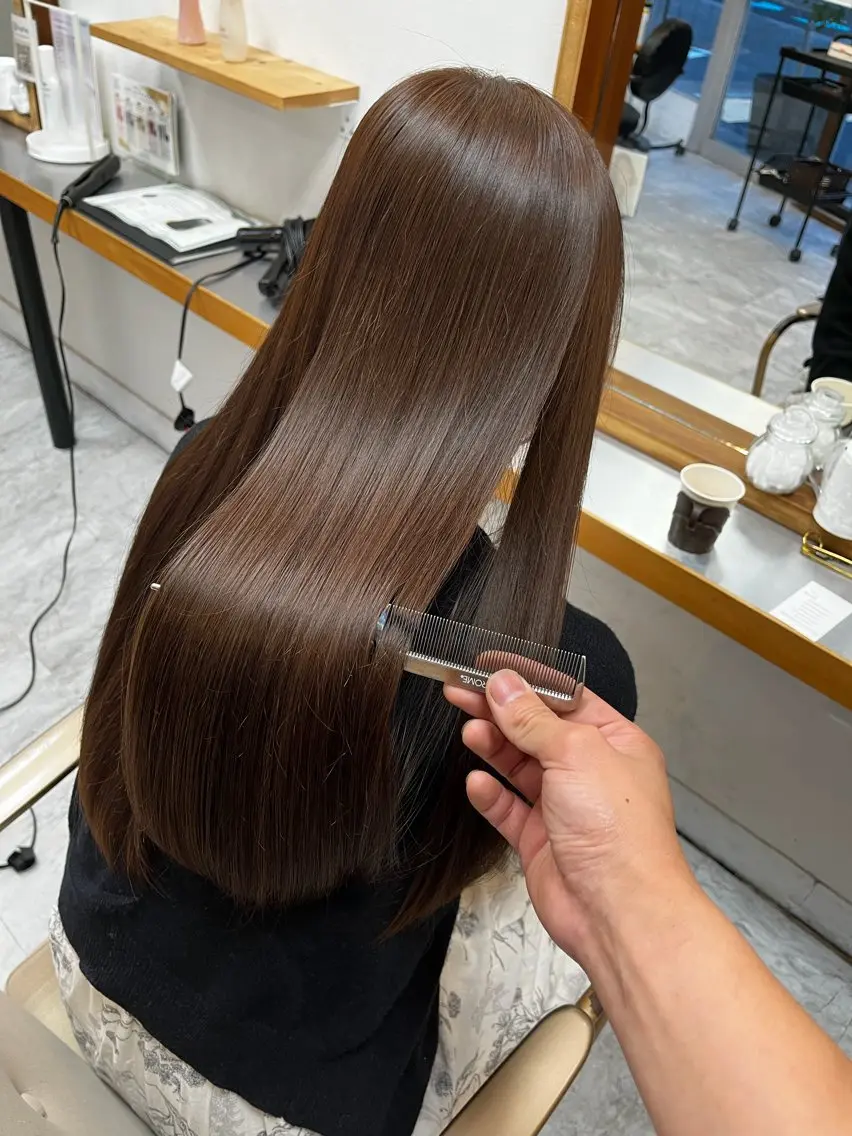 ロング カラー パーマ ヘアアレンジ ヘアカラー トリートメント 似合わせ×店長 🍋Raimu🍋のヘアスタイル