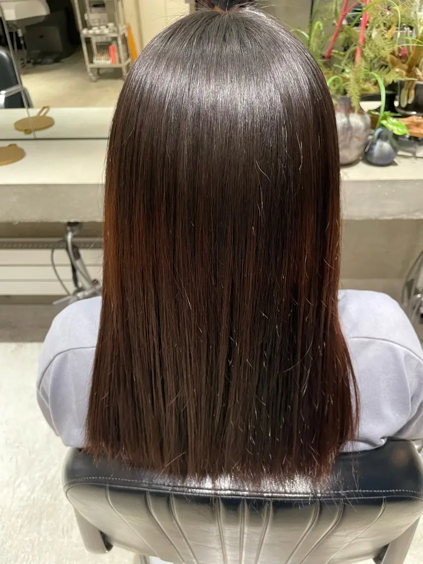 ミディアム パーマ kilto.きょうか 🍑カットモデル🍑のヘアスタイル