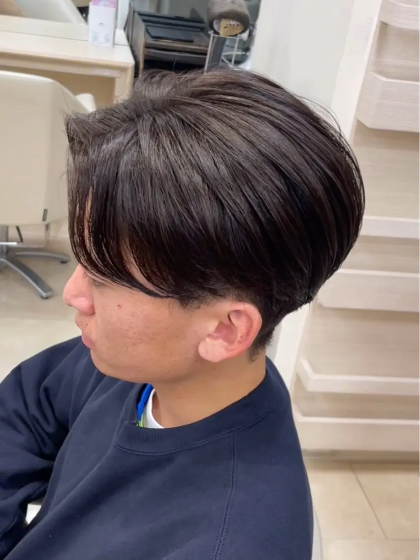 メンズ シャドウパーマ／骨格 矯正カット　トモキのヘアスタイル