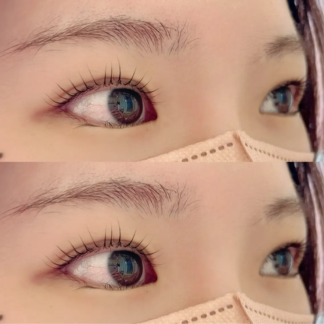 マツエク・マツパ 一重×まつ毛パーマ m 👀のマツエク・マツパデザイン