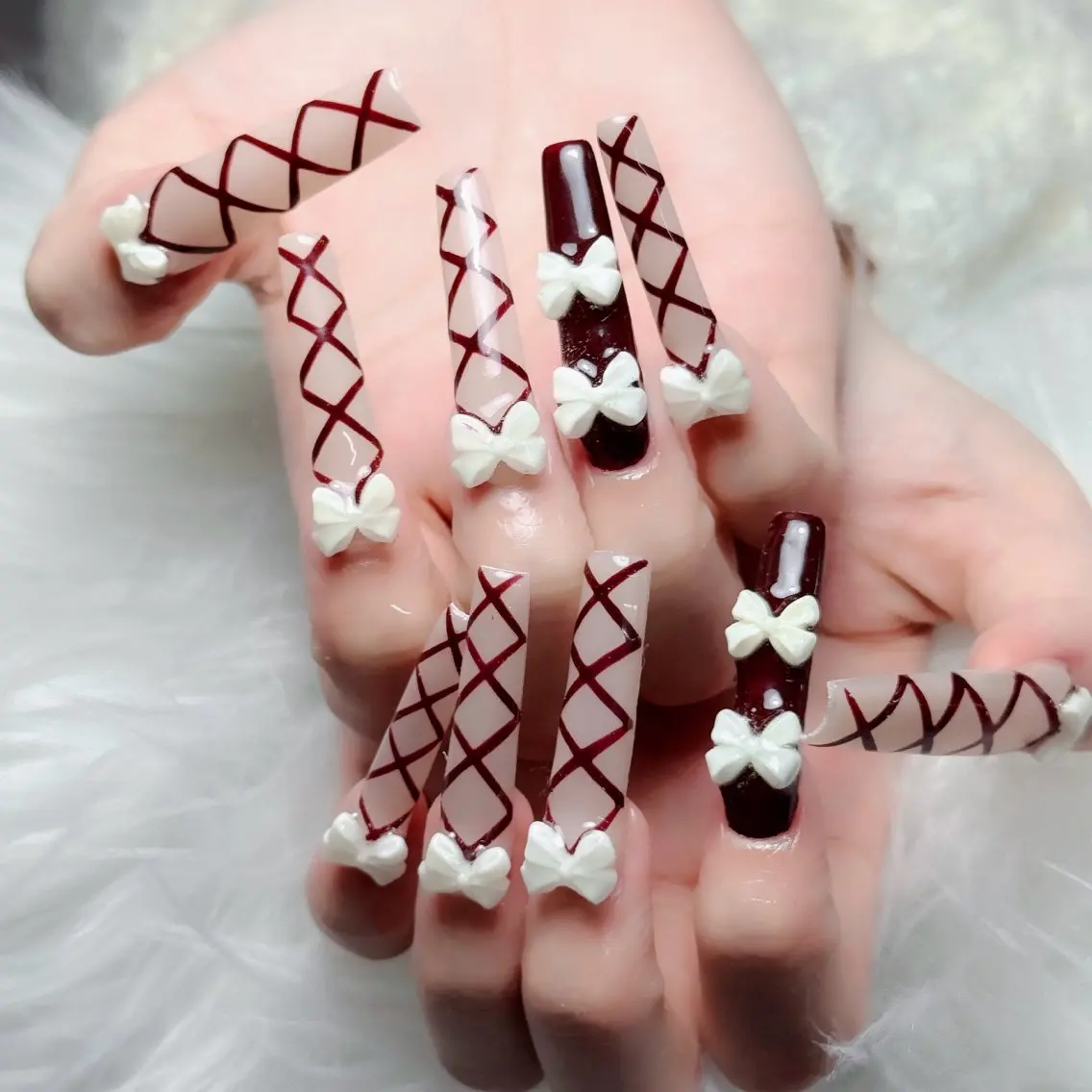 ネイル フットネイル フレンチネイル グラデーション 韓国ネイル ロングネイル ハンドネイル Hani Nail Salonのネイルデザイン